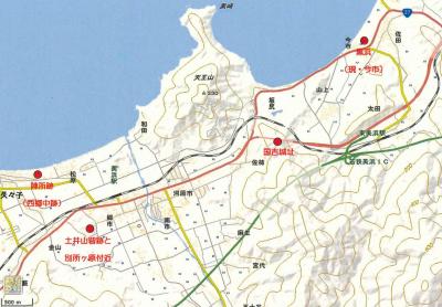 美浜町内の徳川家康ゆかりの地Map