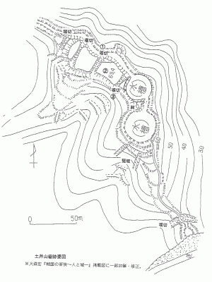 土井山砦跡要図