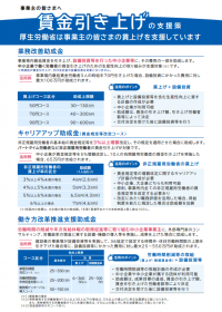 賃上げ支援策リーフレット